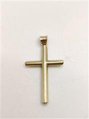 14K Yellow Gold Cross Pendant .93G